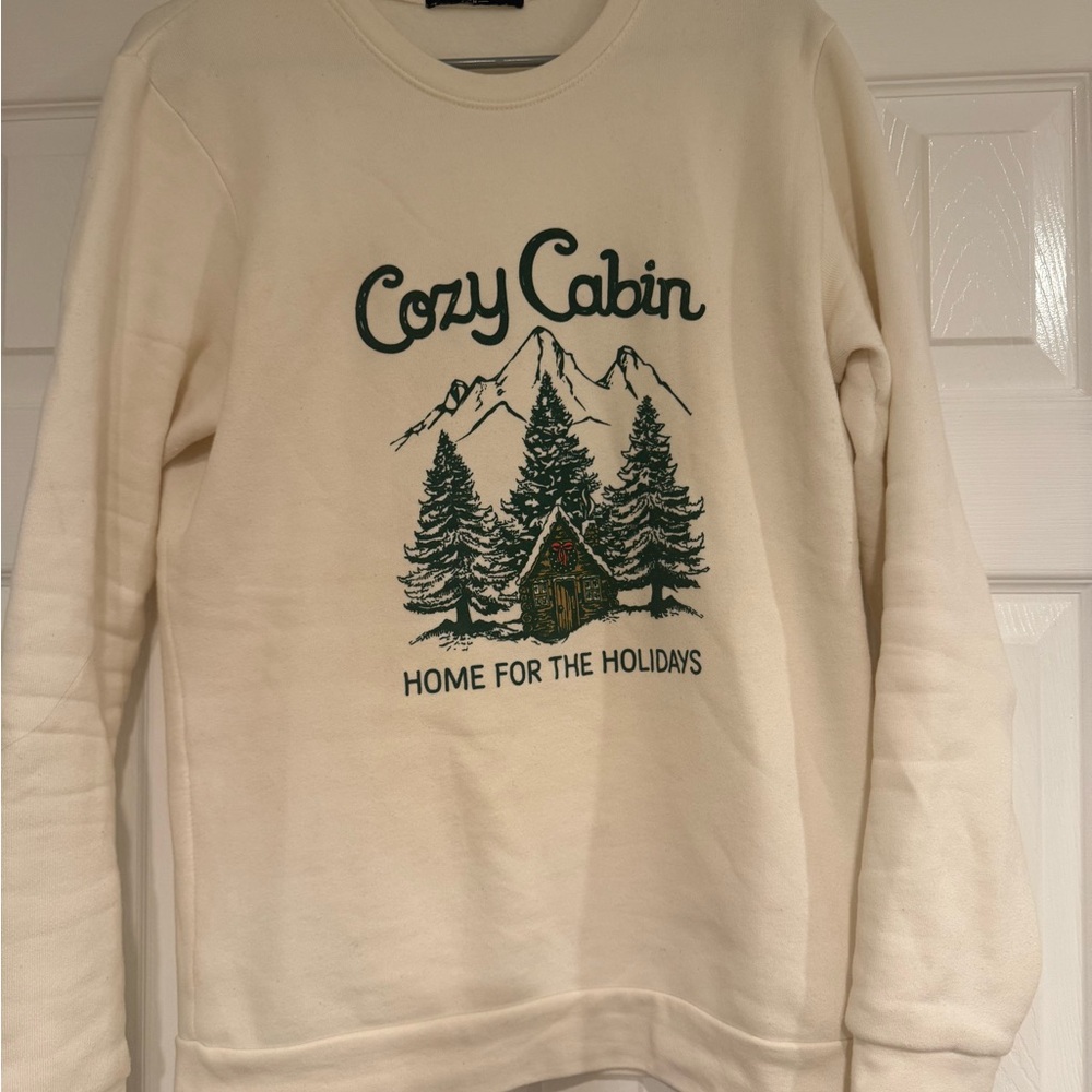 Kiel James Patrick Cozy Cabin Cream Sweatshirt